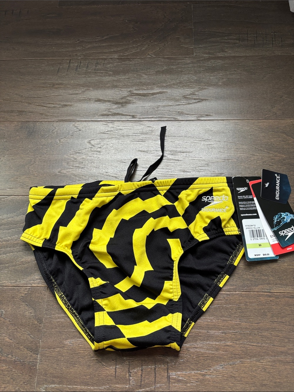 Speedo Endurance + swim briefs,elastic drawcord waist,UPF 50+ Chlorine resistant